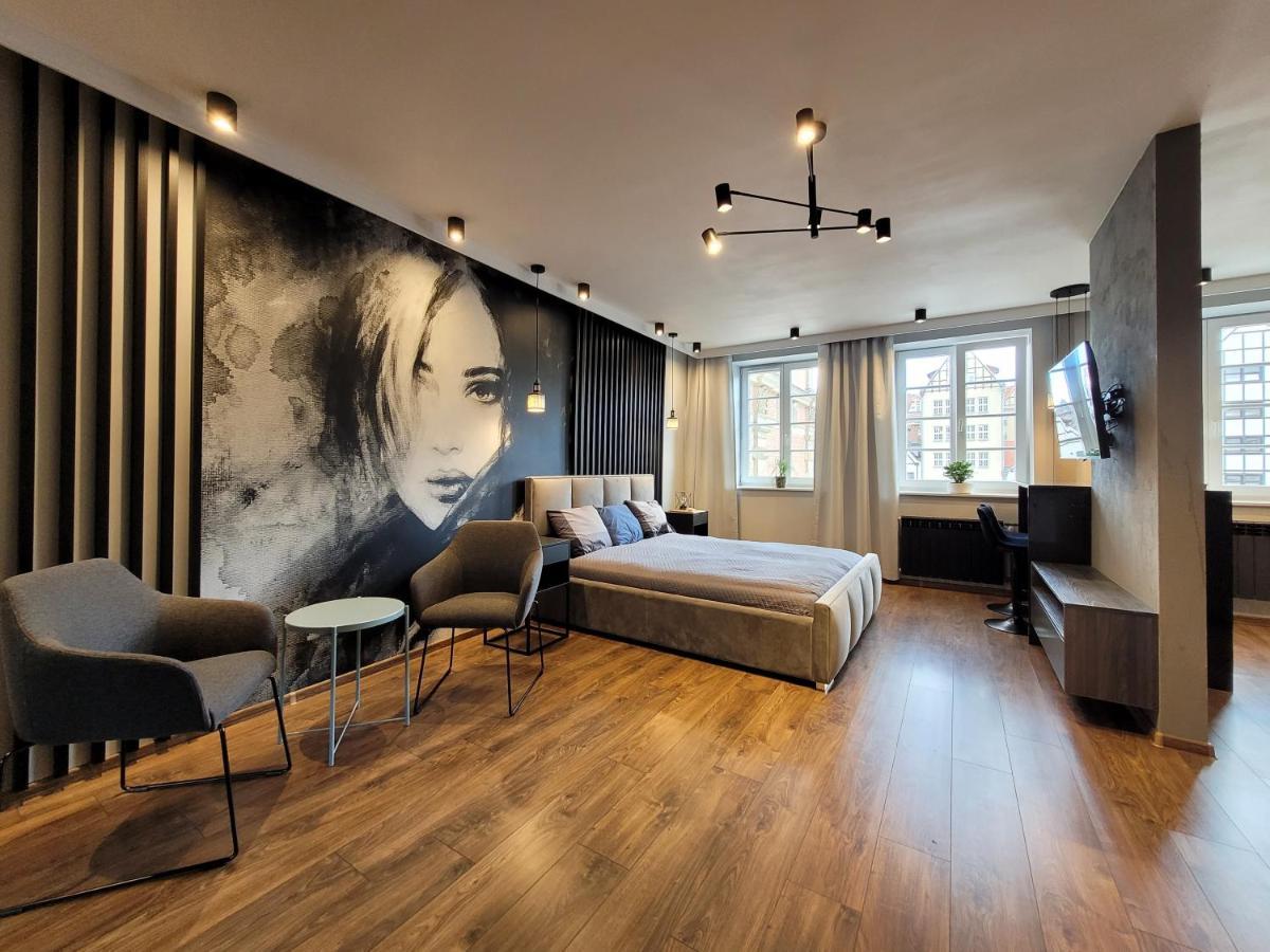 Apartament Stare Miasto Gdansk Z Widokiem Na Motlawe Eksteriør billede